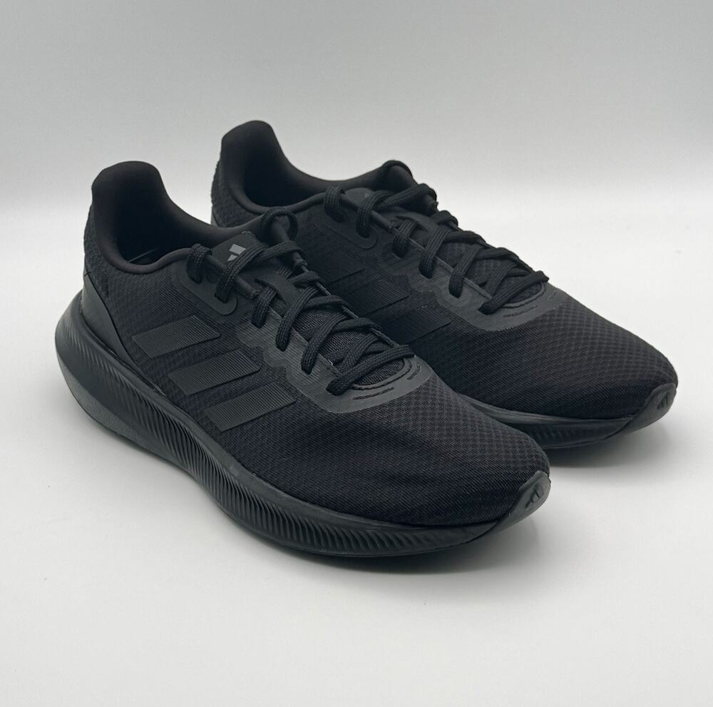 Adidas Runfalcon3.0 Running Sneakers Mens Sz 8 Running Shoes Triple Black HP7544